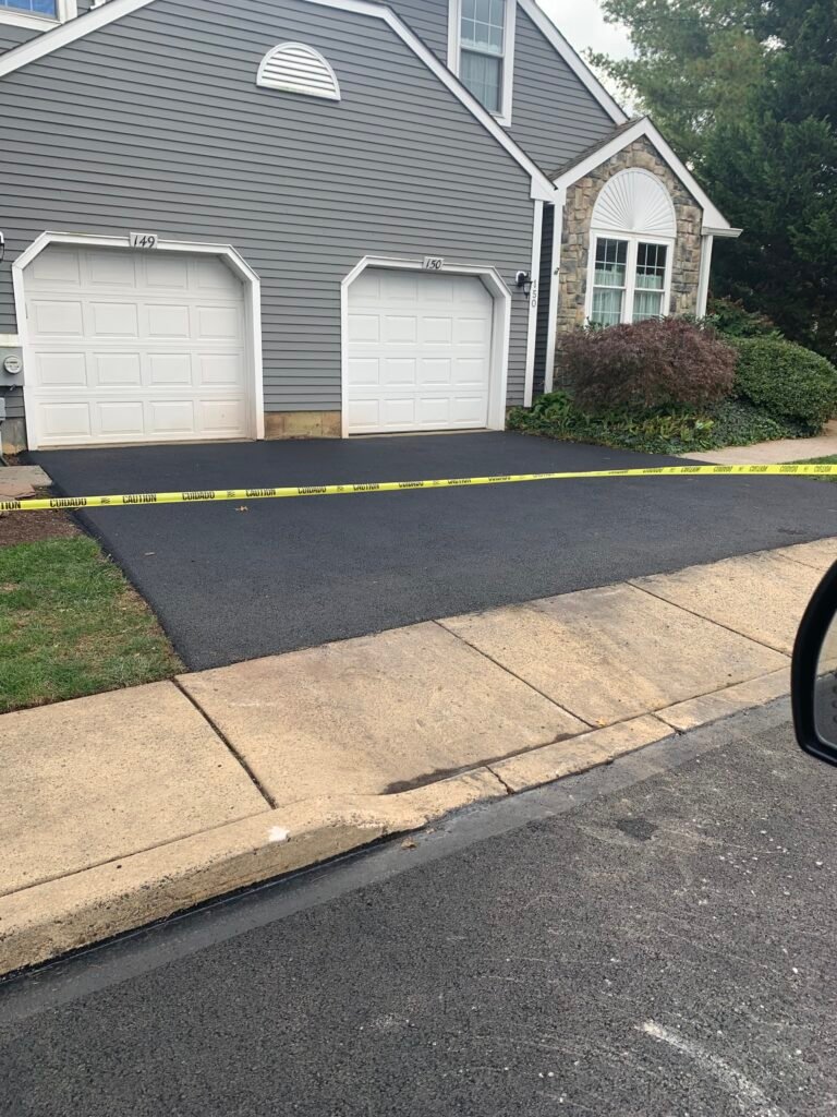 completed driveway paving installation Langhorne Pennsylvania