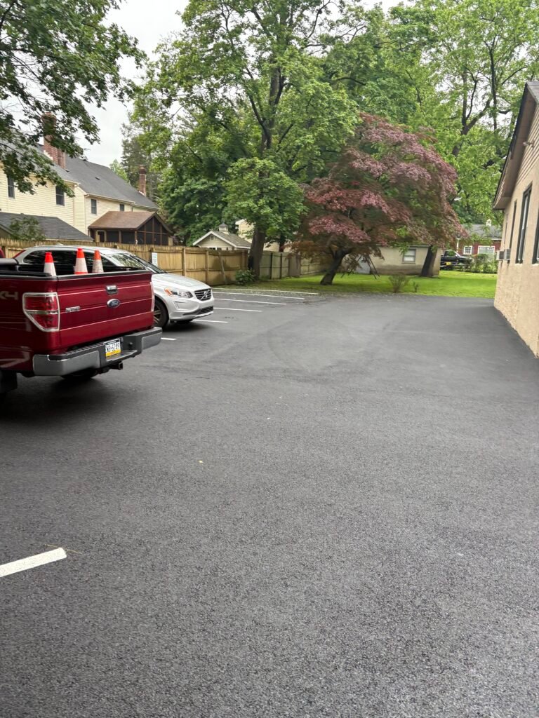 beautiful new driveway after professional driveway paving Langhorne PA